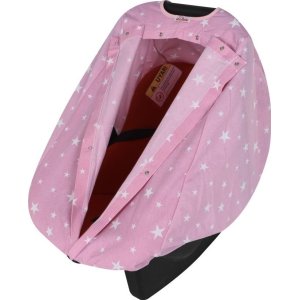 Sevi Bebe Ana Kucağı Örtüsü, Pembe, Yıldız