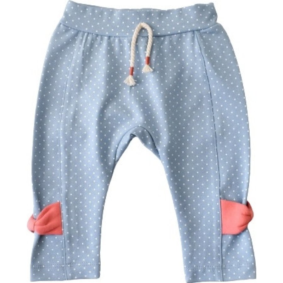 Bibaby Biorganic Wild Flowers Patiksiz Pantolon, Açık Mavi