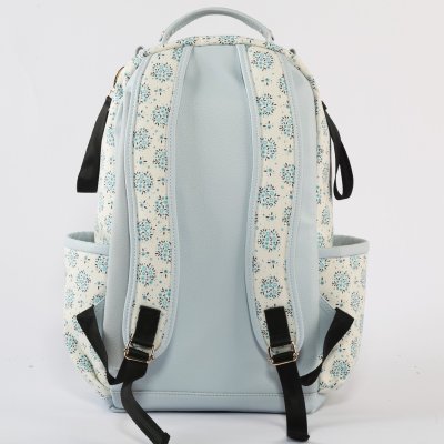 M&Y Oeste Deri Anne Bebek Bakım Sırt Çantası, Mavi