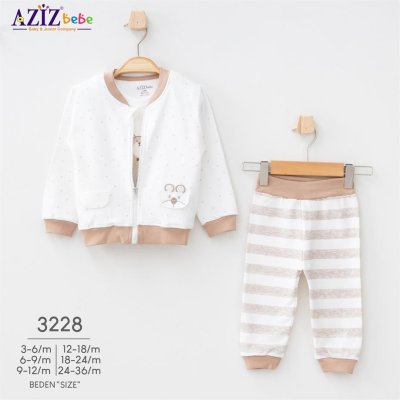 Aziz Bebe 3'lü Bebek Takım, Ekru