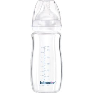 Bebedor Geniş Ağızlı Isıya Dayanıklı Cam Biberon, 260 ml