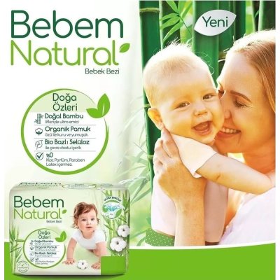 Bebem Natural Bebek Bezi, 3 Beden, 56 Adet