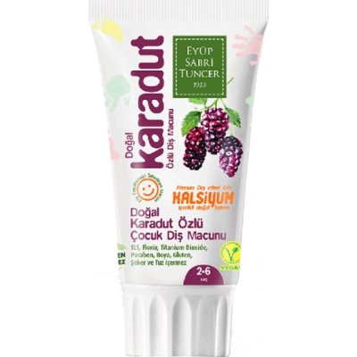 Eyüp Sabri Tuncer Doğal Karadut Özlü Diş Macunu, 2-6 Yaş, 60 ml