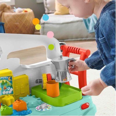Fisher Price Eğlen ve Öğren 3'ü 1 Arada Karavan, Türkçe-İngilizce