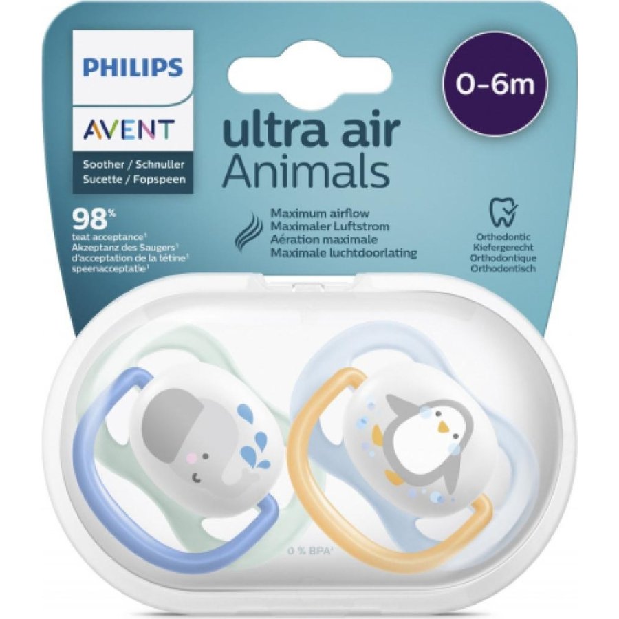 Philips Avent Ultra Air Emzik, 0-6 Ay, Erkek, 2'li