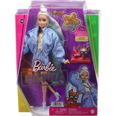 Barbie Extra Bebek ve Aksesuarları, Mavi Takımlı