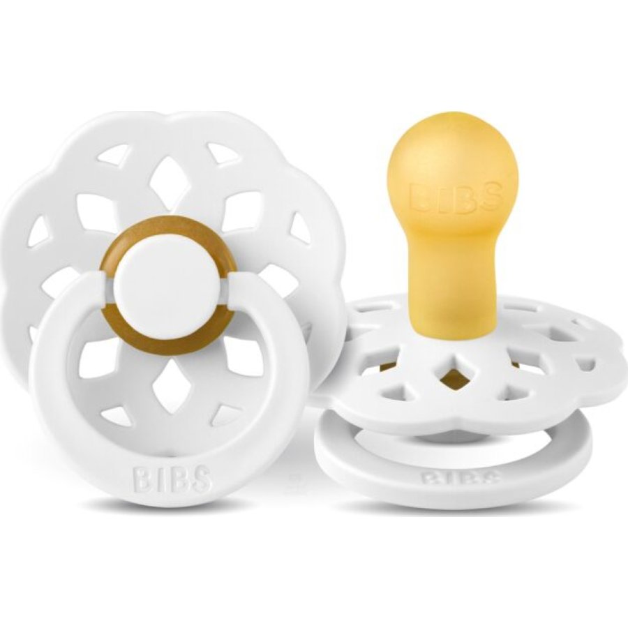 Bibs Boheme Kauçuk Emzik 6-18 Ay White