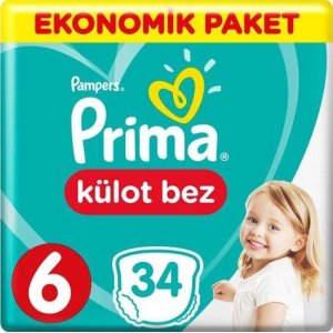 Prima Külot Bez, 6 Beden, 34 Adet