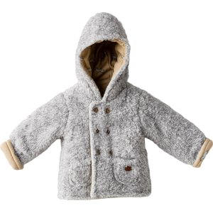 Andywawa Little Zebra Welsoft Bebek Mont, Gri