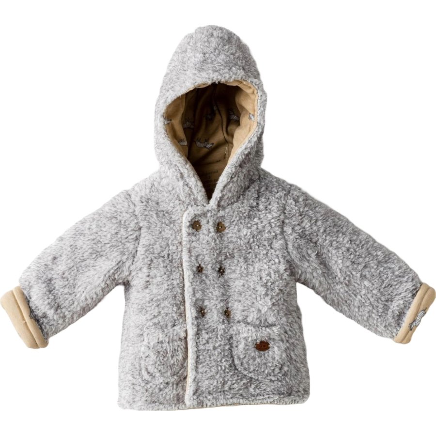 Andywawa Little Zebra Welsoft Bebek Mont, Gri