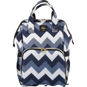 M&Y Go Digital Anne Bebek Bakım Sırt Çantası, Lacivert Zigzag