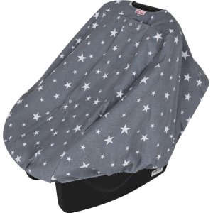 Sevi Bebe Ana Kucağı Örtüsü, Gri, Yıldız