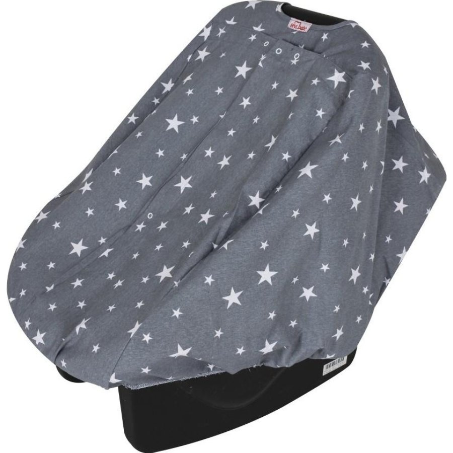 Sevi Bebe Ana Kucağı Örtüsü, Gri, Yıldız