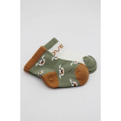 Bistyle 2'Li Love Dog Penye Soket Çorap 10118 Nil