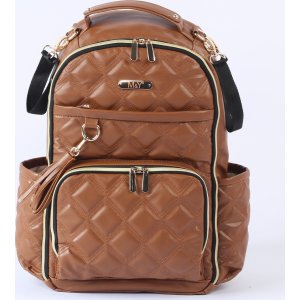 M&Y Oeste Deri Anne Bebek Bakım Sırt Çantası, Taba