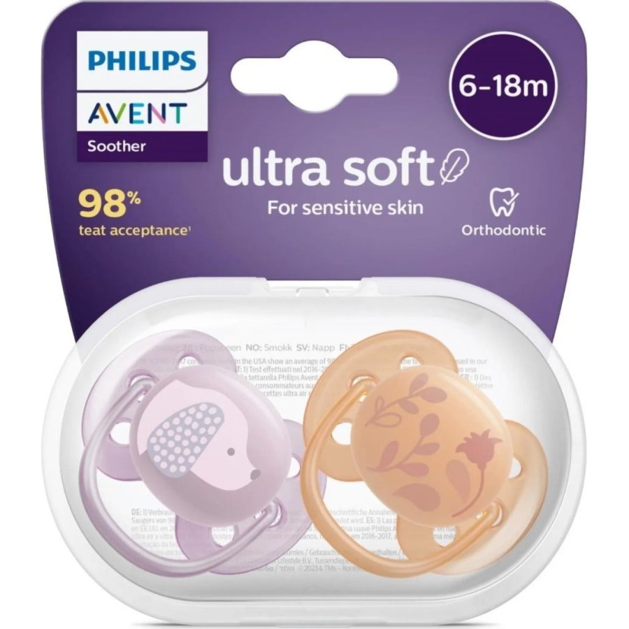 Philips Avent Ultra Yumuşak Emzik 6-18 Ay Kız