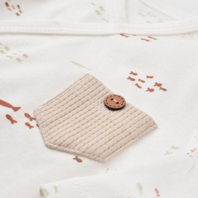 Bibaby Biorganic Magic Starfish 3'lü Zıbın Set, Latte