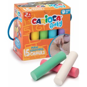 Carioca Bebek Jumbo Renkli Tebeşir, 2+ Yaş, 7 Renk, 15'li