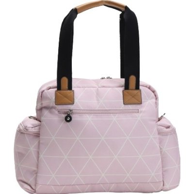 M&Y Prisma Digital Anne Bebek Bakım Çantası, Gri, Toz Pembe