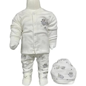 Aziz Bebe 3'lü Bebek Takım, Ekru