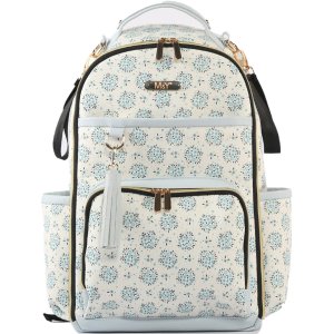 M&Y Oeste Deri Anne Bebek Bakım Sırt Çantası, Mavi