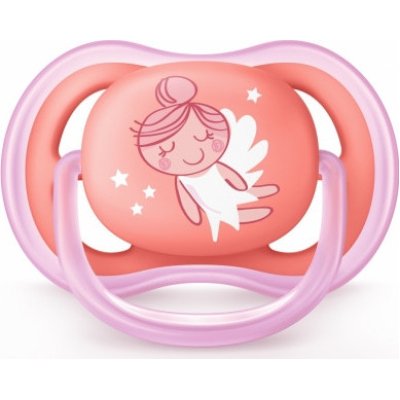 Philips Avent Ultra Air Emzik, 6-18 Ay, Kız, Desenli, 2'li