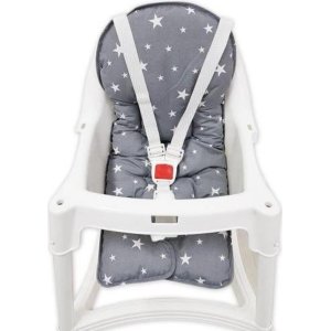 Sevi Bebe Mama Sandalyesi Minderi, Gri, Yıldız