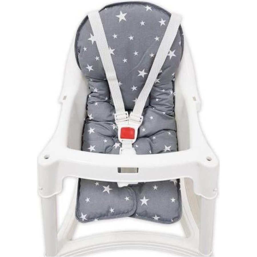 Sevi Bebe Mama Sandalyesi Minderi, Gri, Yıldız