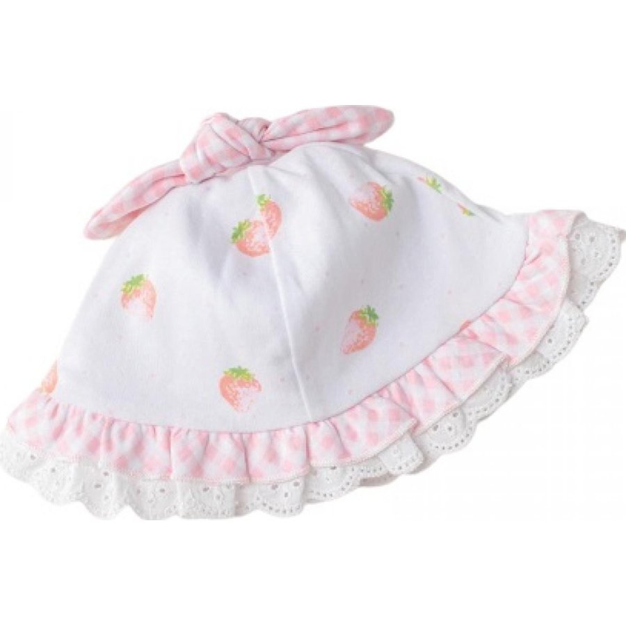 Andywawa Watermelon & Strawberry Bebek Şapka, Beyaz