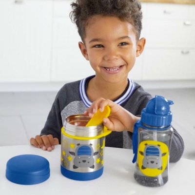 Skip Hop Zoo Paslanmaz Çelik Termos, 325 ml, Yarasa
