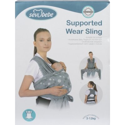 Sevi Bebe Destekli Giymeli Sling, Lacivert