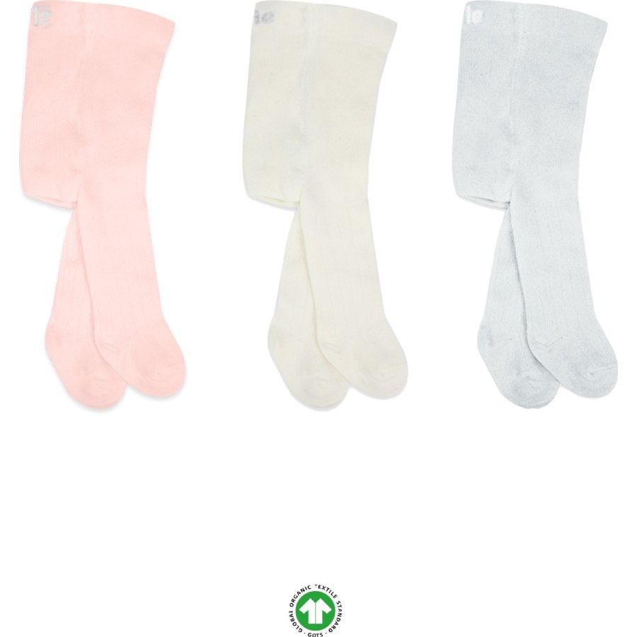 Bistyle Penye Külotlu Çorap, Pembe, Ekru, 3'lü