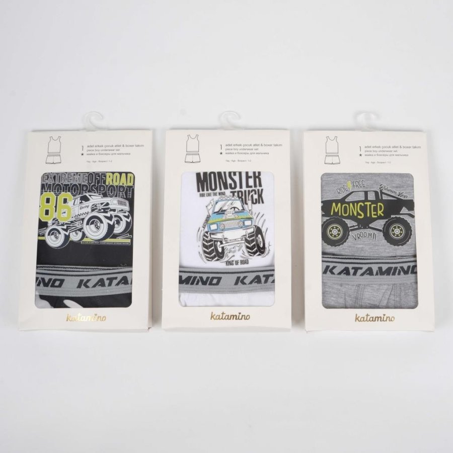 Katamino Motorsport Erkek Atlet Boxer Takım, Asorti
