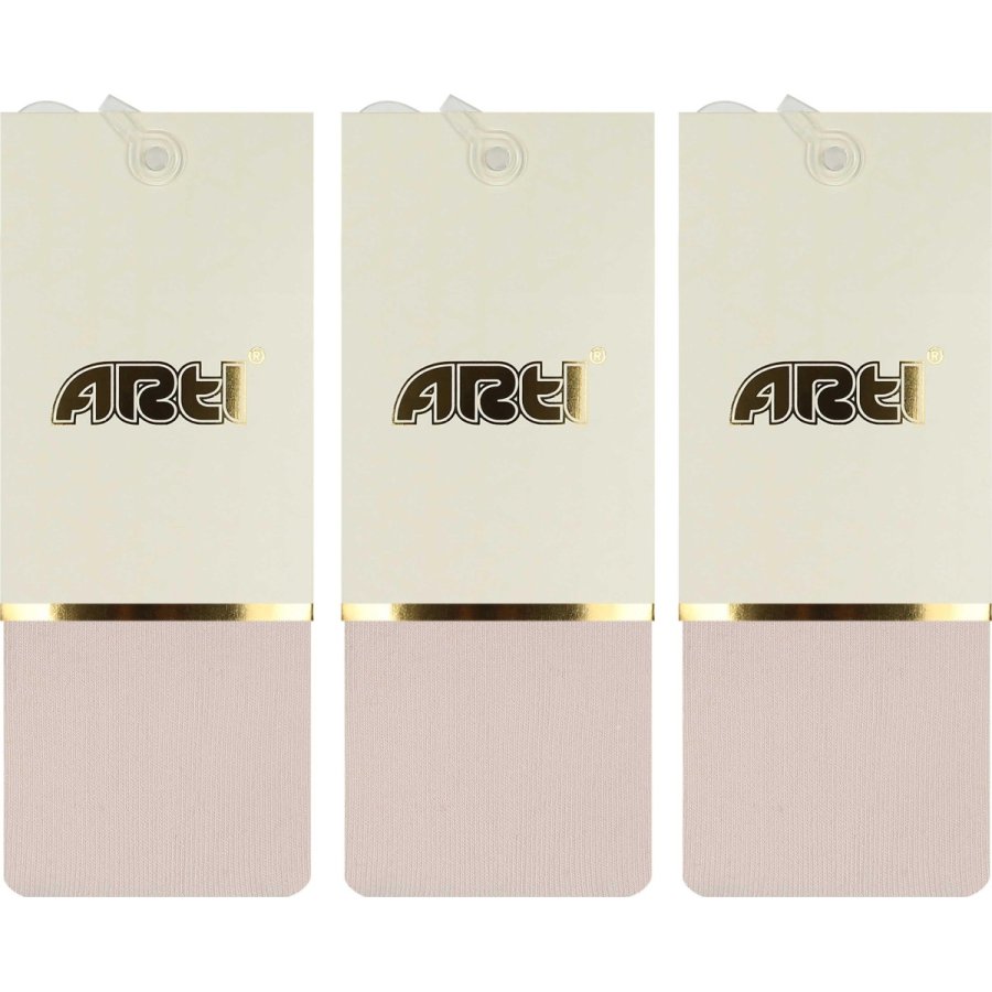 Artı Alona Düz Külotlu Çorap, Pudra