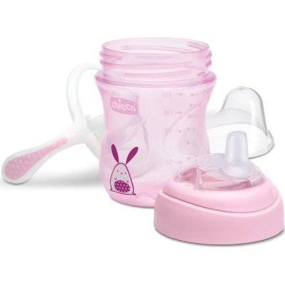 Chicco Yumuşak Uçlu Geçiş Bardağı, 4+ Ay, Kız
