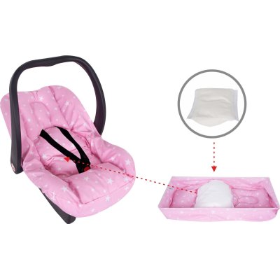 Sevi Bebe Bel Destekli Ana Kucağı Örtüsü, Pembe, Yıldız