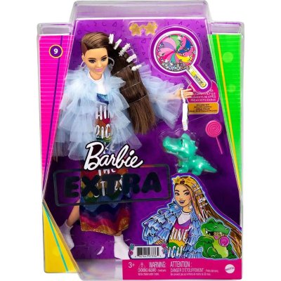 Barbie Extra Bebek ve Aksesuarları, Renkli Elbiseli