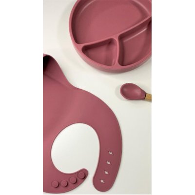 OiOi Blw II 3lü Silikon Beslenme Seti, Velvet Rose