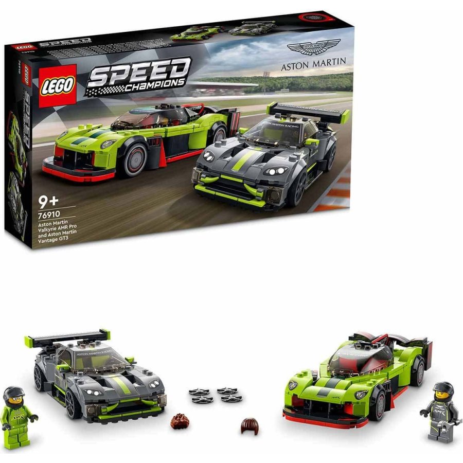 Lego Speed Champions Aston Martin Valkyrie AMR Pro ve Aston Martin Vantage