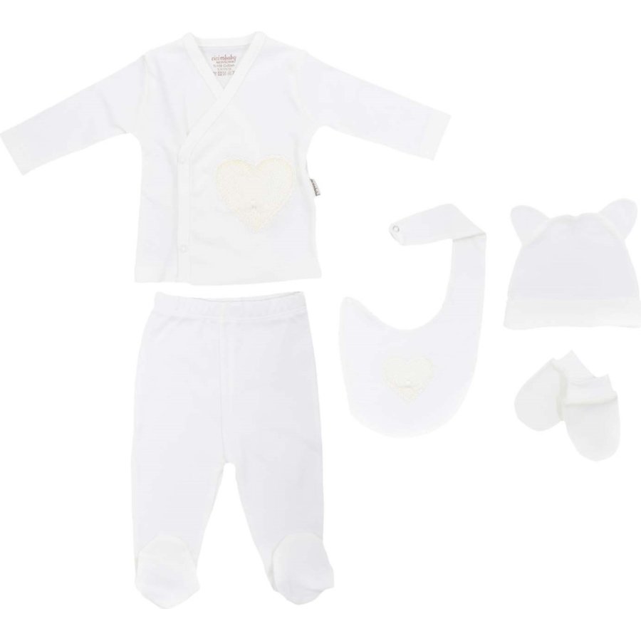 Ciccim Baby Zıbın Set, Krem