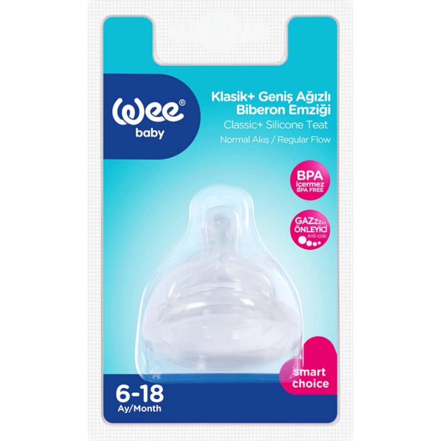 Wee Baby Geniş Ağızlı Biberon Emziği Normal Akış No:2 853