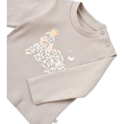 Bibaby Biorganic Curly Sheep Sweatshirt, Bej