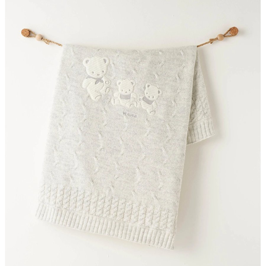 Andywawa AC26341 Triko Battaniye 85x100 Grey Melange