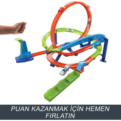 Hot Wheels Bumerang Çemberli Yarış Pisti