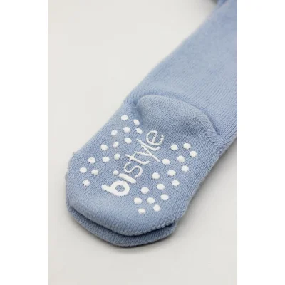 Bistyle Kaymaz Basic Külotlu Çorap, Mavi