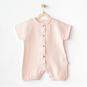 Andywawa Müslin Home Bebe Tulum, Pembe