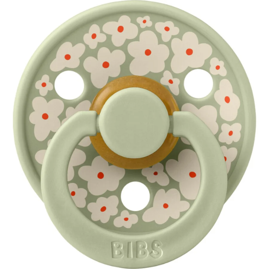 Bibs Studio Colour Jasmine Field Kauçuk Emzik, 0-6 Ay, Sage