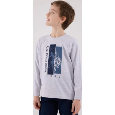 U.S. Polo Assn Uzun Kol Pijama Takım US2206-4 Karmelanj