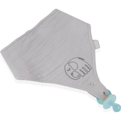 BabyJem Emzik Askılı Müslin Önlük, Gri