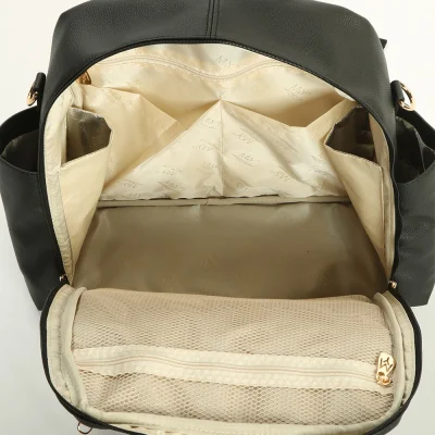 M&Y Maia Anne Bebek Bakım Sırt Çantası 7310 Siyah